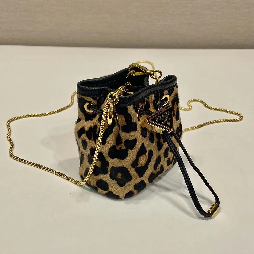 Prada Women Printed Leather Mini Pouch - image 7