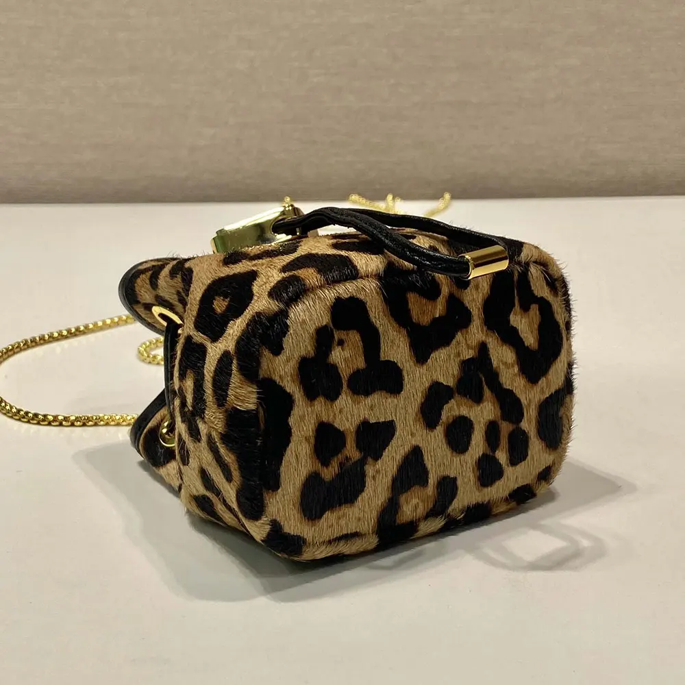 Prada Women Printed Leather Mini Pouch - image 6