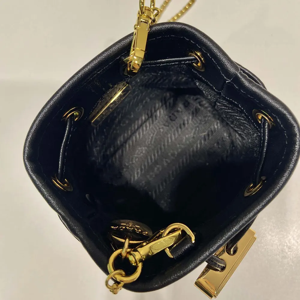 Prada Women Printed Leather Mini Pouch - image 9