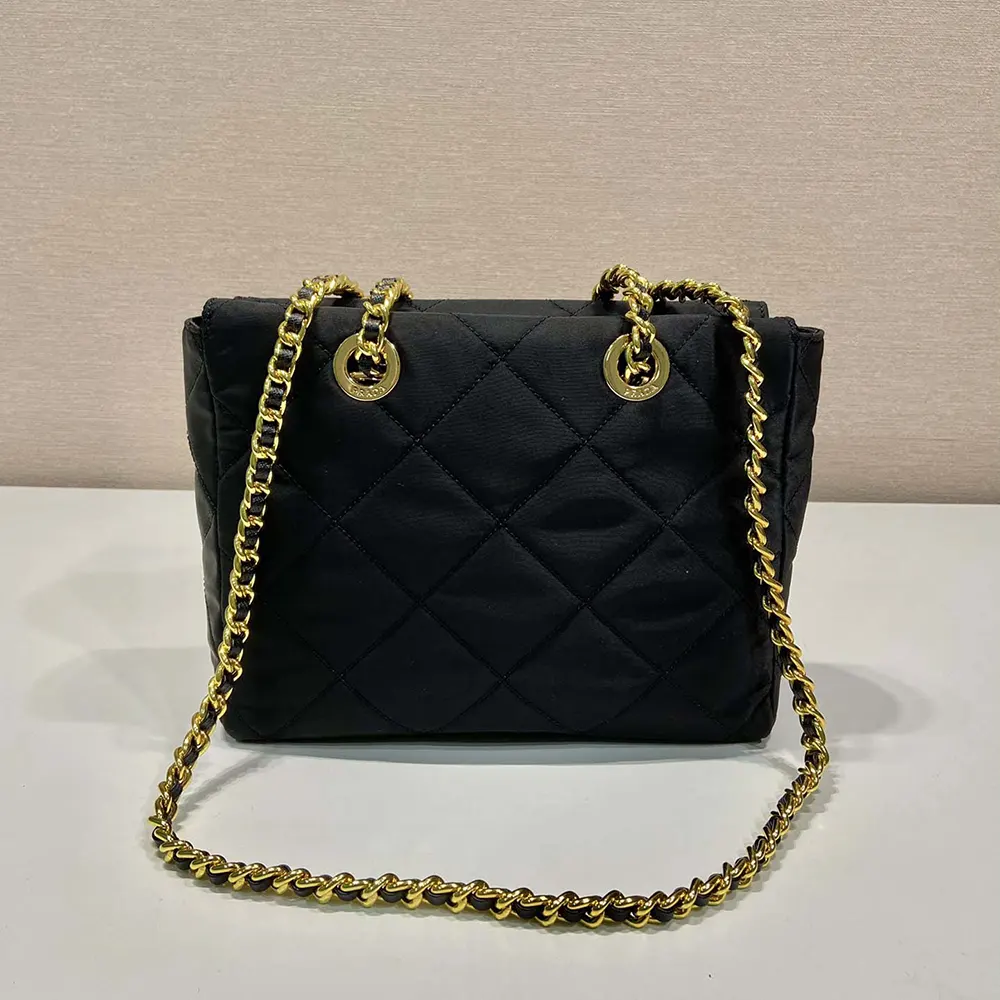 Prada Women Re-Edition 1995 Chaîne Re-Nylon Tote Bag-Black - image 4