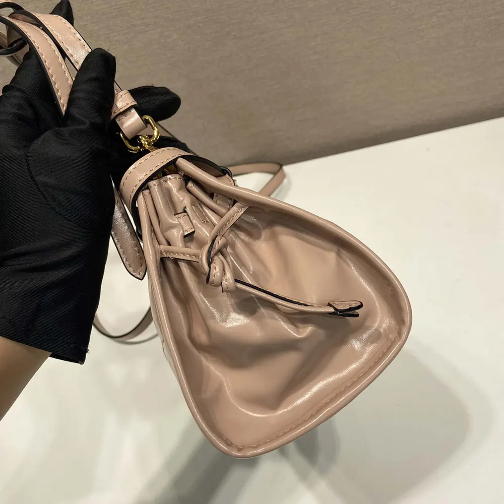 Prada Women Small Leather Shoulder Bag-Pink - image 7