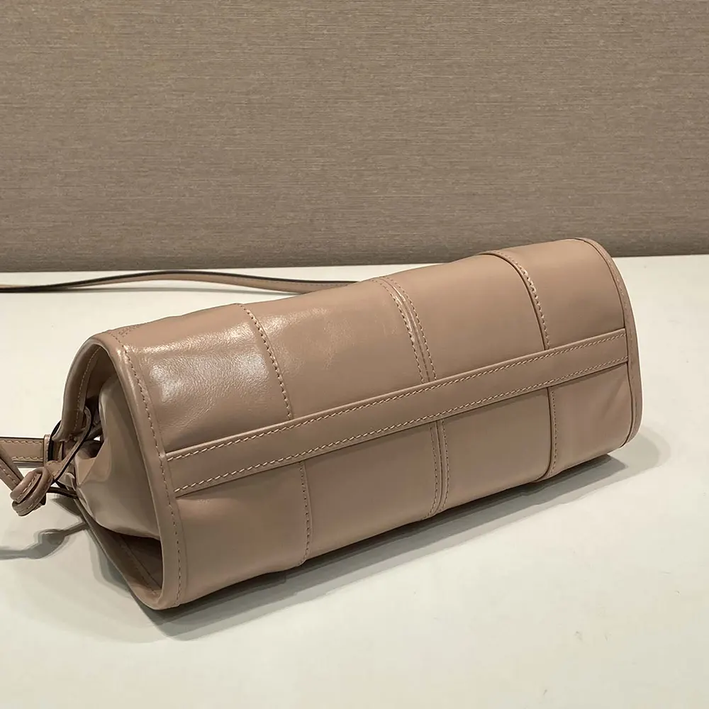 Prada Women Small Leather Shoulder Bag-Pink - image 6