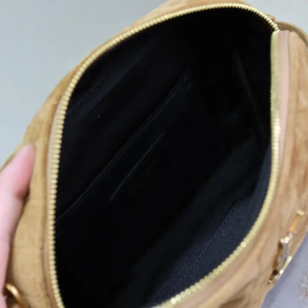 Saint Laurent YSL Women Cassandre Matelassé Carré Camera Bag in Suede - image 10