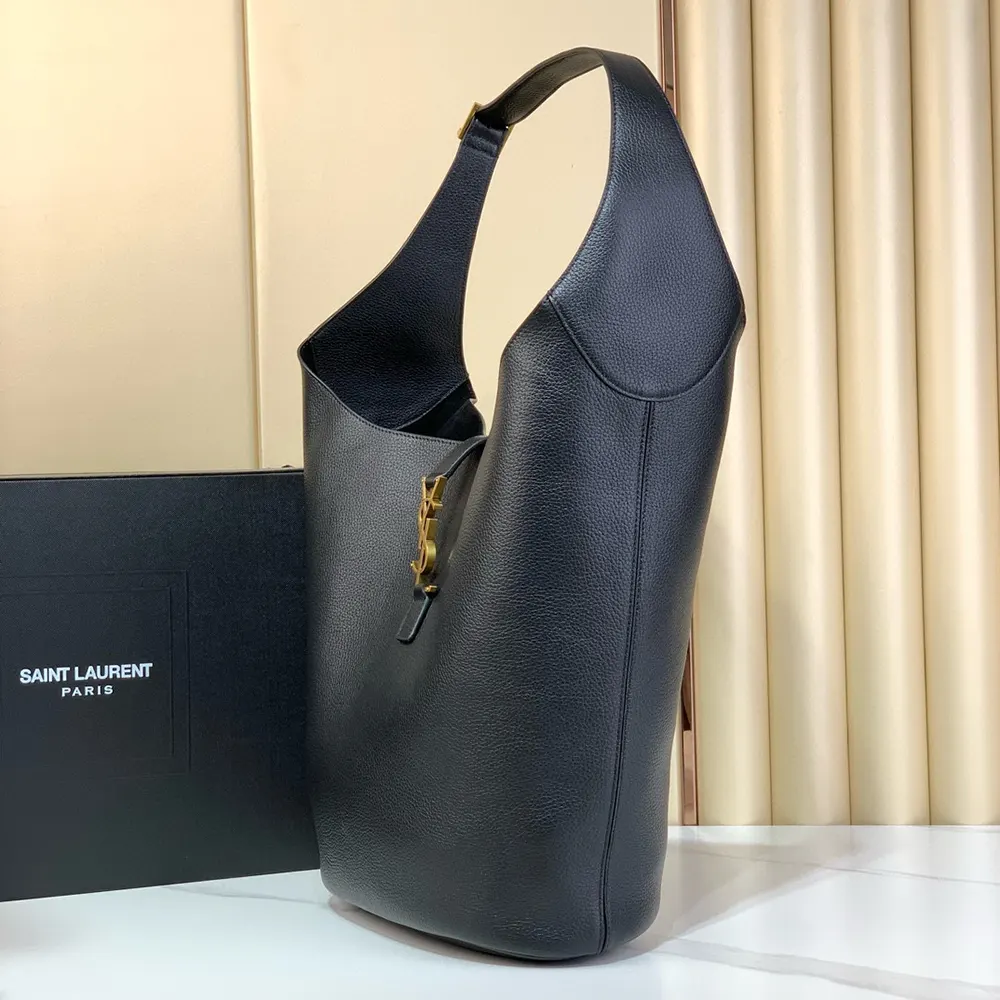 Saint Laurent YSL Women Le 5 à 7 Hobo in Grained Leather - image 4