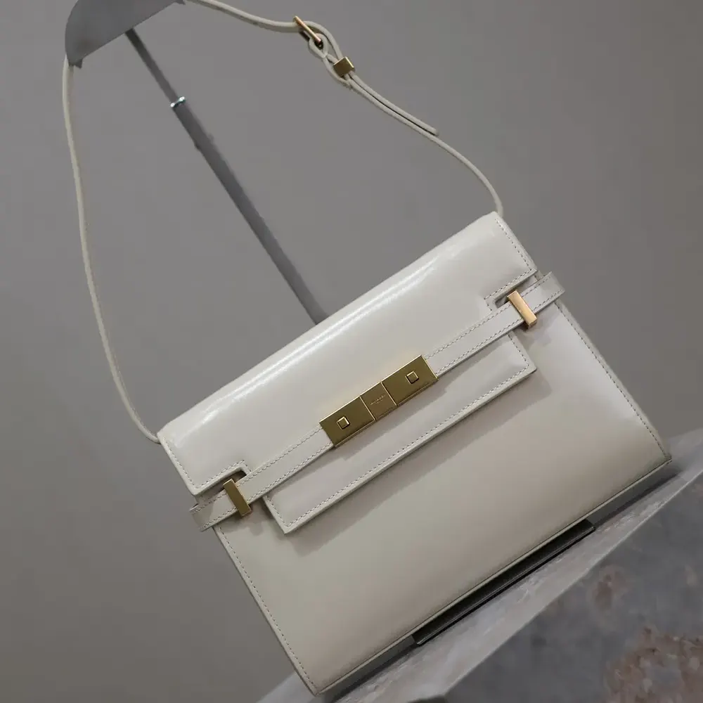 Saint Laurent YSL Women Manhattan Small in Box Saint Laurent-White - image 4