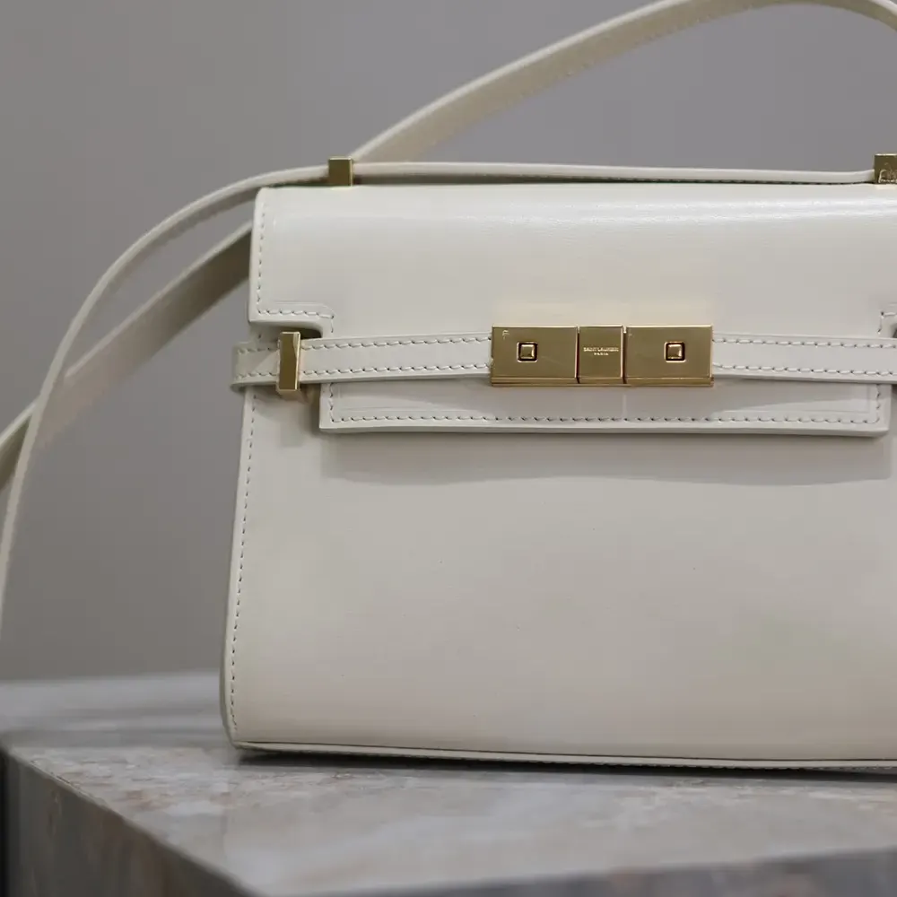 Saint Laurent YSL Women Mini Manhattan in Box Saint Laurent-White - image 5