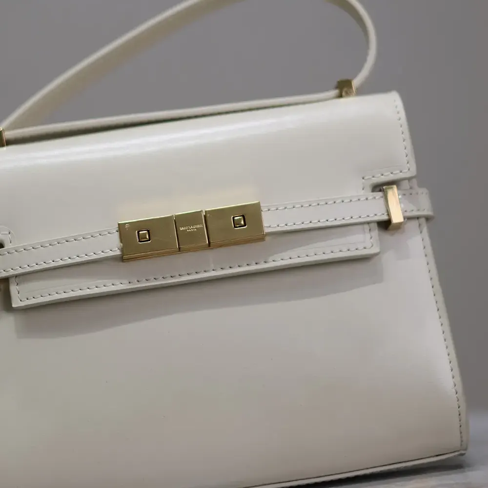 Saint Laurent YSL Women Mini Manhattan in Box Saint Laurent-White - image 9