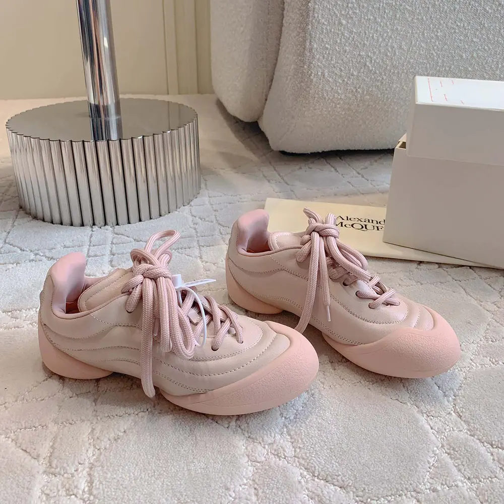 Overhead shot showing lace closure on Alexander Mcqueen Unisex Flexion Sneaker