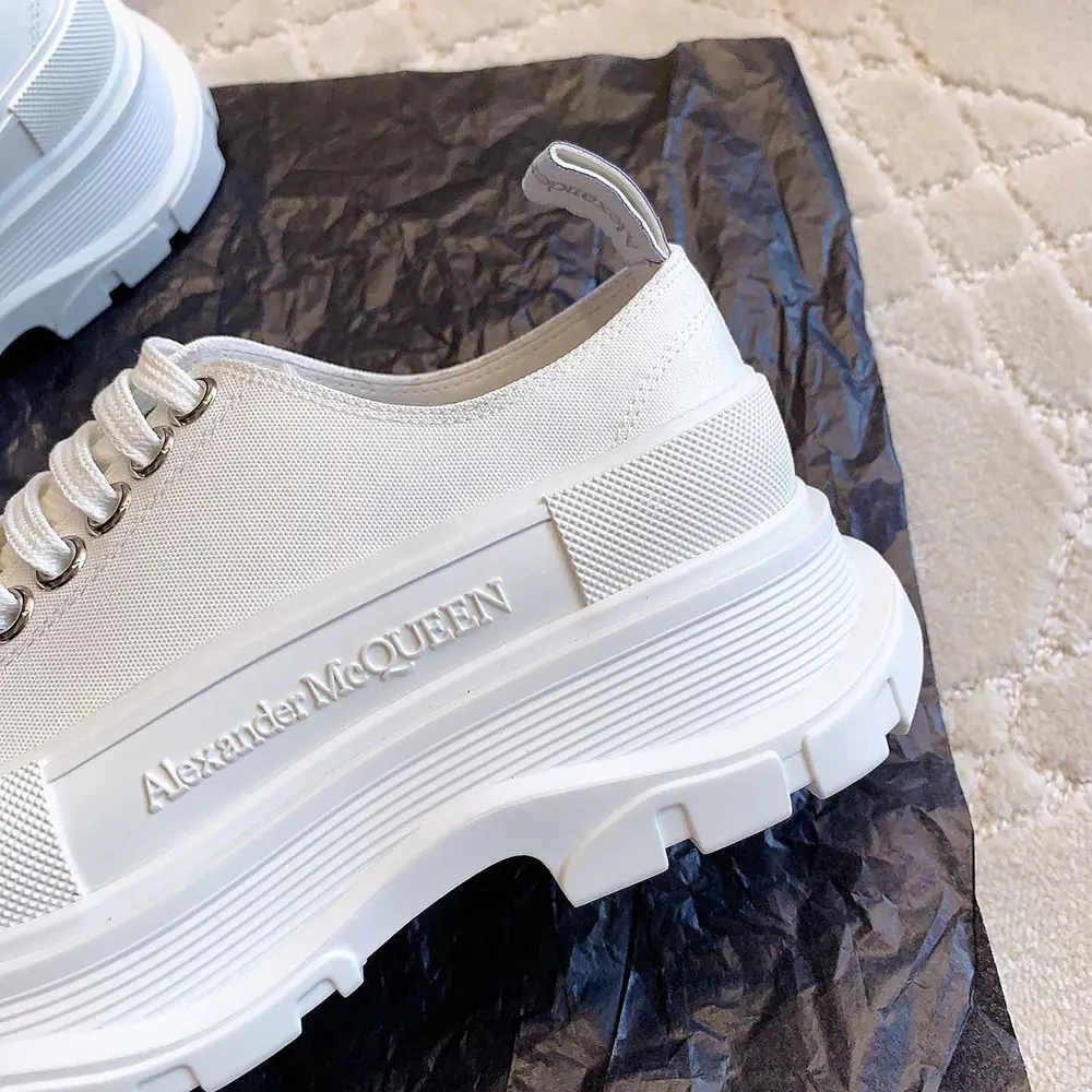Alexander Mcqueen Unisex Tread Slick Lace Up in White - image 7