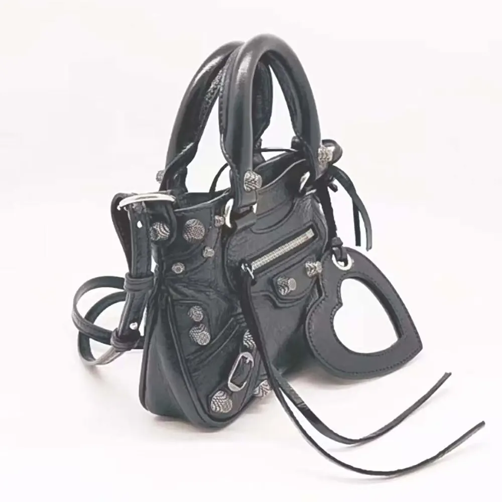 Balenciaga Women Neo Cagole XS Handbag in Black Arena Lambskin - image 4