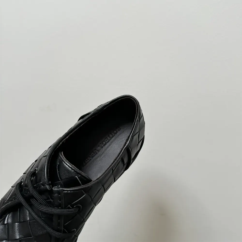 Bottega Veneta Unisex Haddock Lace-Up Shoe-Black - image 8