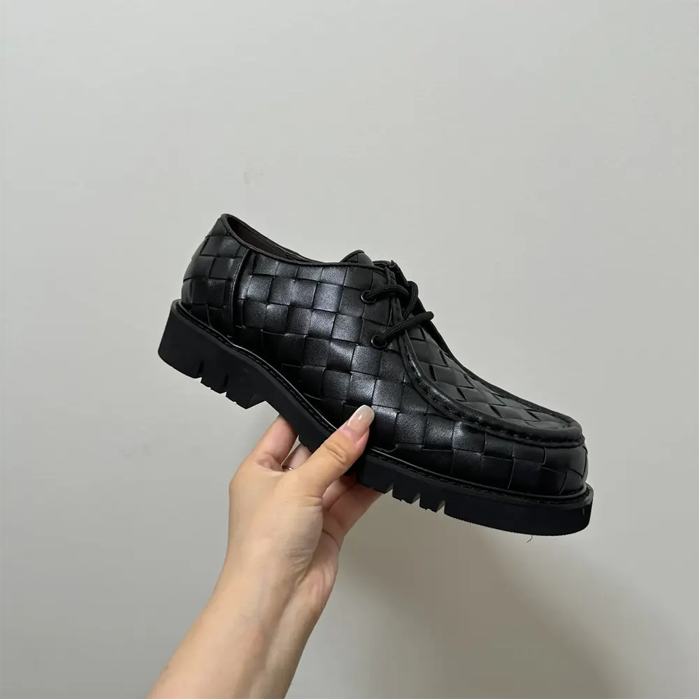 Bottega Veneta Unisex Haddock Lace-Up Shoe-Black - image 6