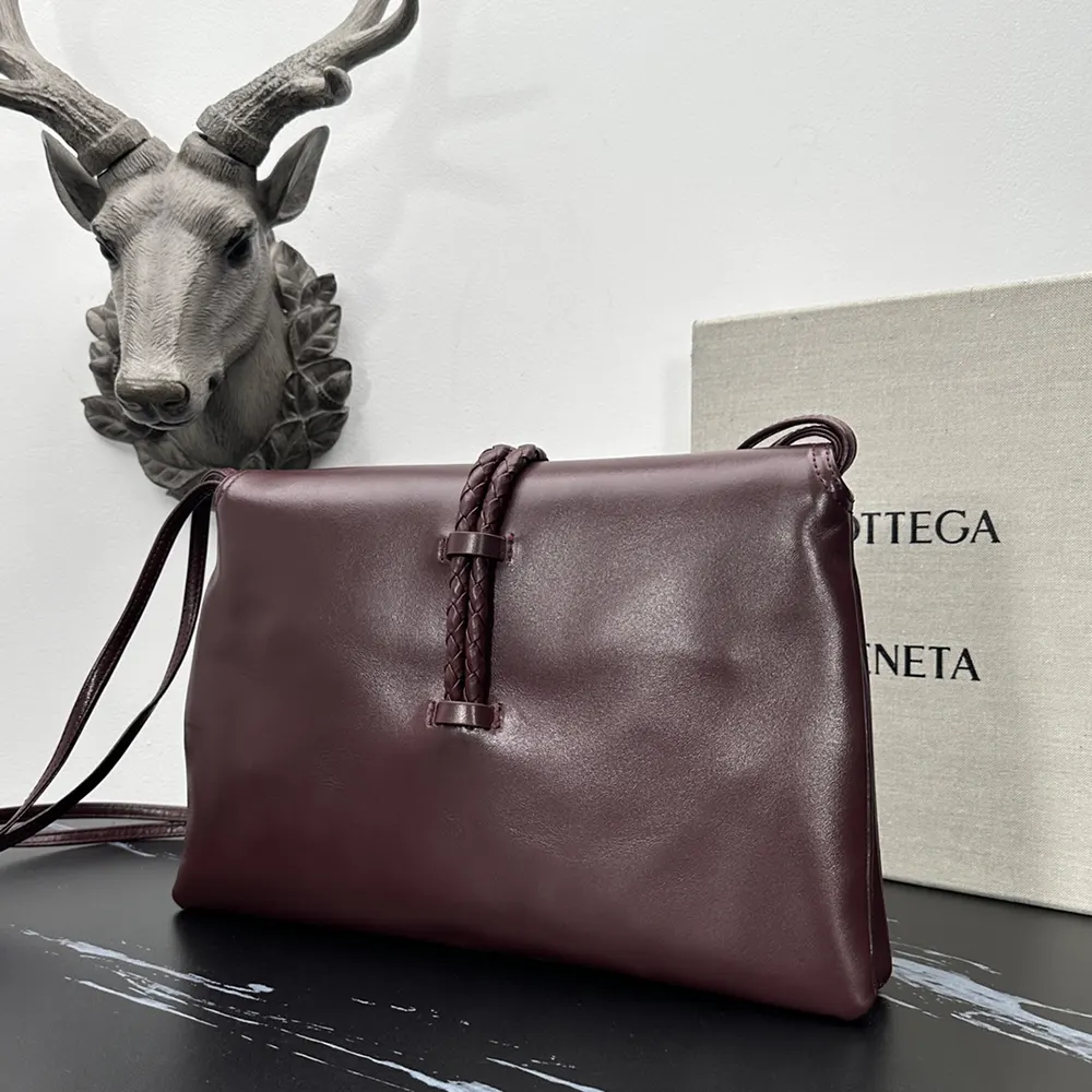 Bottega Veneta Women Liberta Cross-body Bag in Smooth Calf Leather-Barolo - image 4