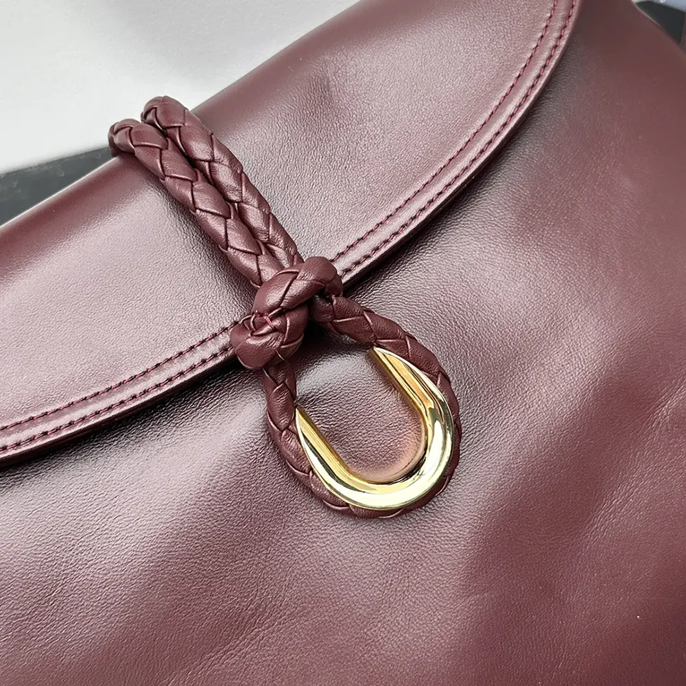 Bottega Veneta Women Liberta Cross-body Bag in Smooth Calf Leather-Barolo - image 8