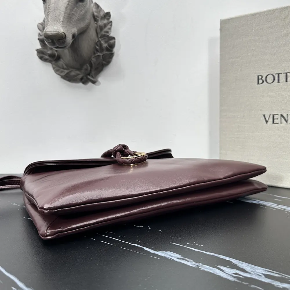 Bottega Veneta Women Liberta Cross-body Bag in Smooth Calf Leather-Barolo - image 7