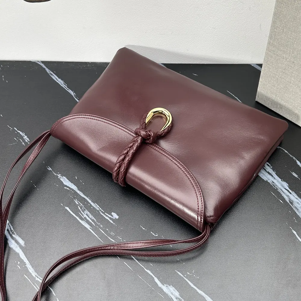 Bottega Veneta Women Liberta Cross-body Bag in Smooth Calf Leather-Barolo - image 5