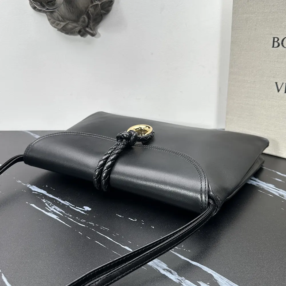 Bottega Veneta Women Liberta Cross-body Bag in Smooth Calf Leather-Black - image 7