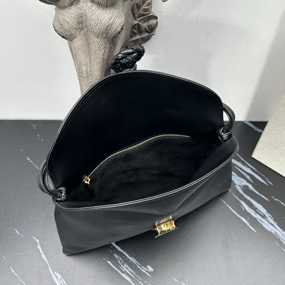 Bottega Veneta Women Liberta Cross-body Bag in Smooth Calf Leather-Black - image 8