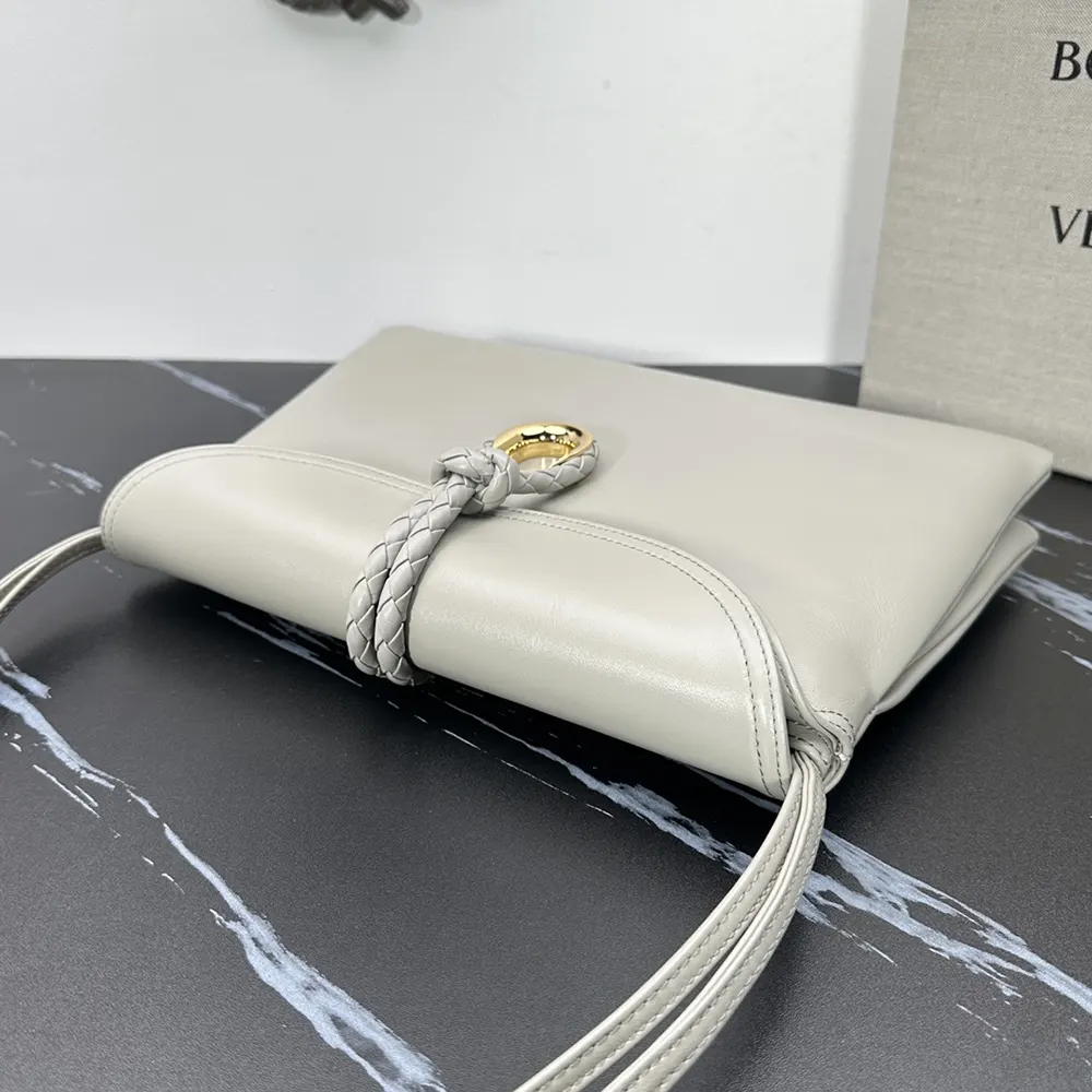 Bottega Veneta Women Liberta Cross-body Bag in Smooth Calf Leather-Silver - image 6
