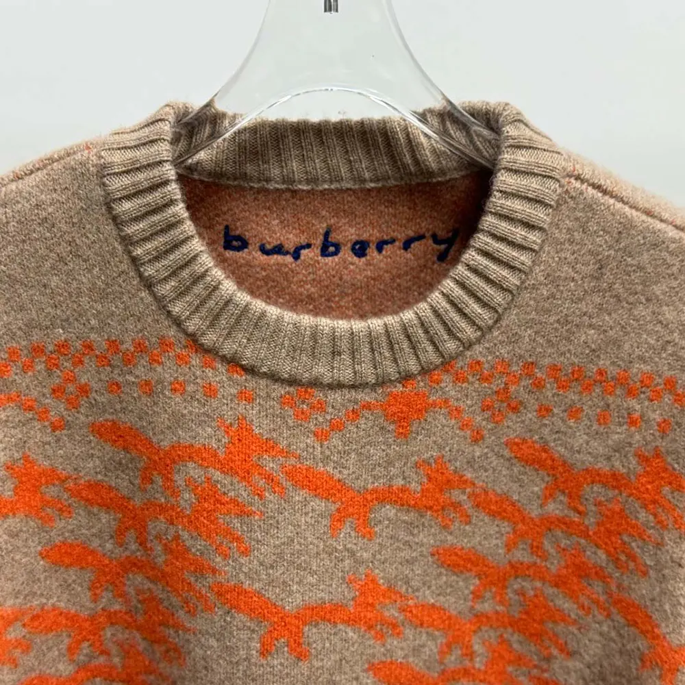 Burberry Men Cropped Fox Wool Sweater - image 5