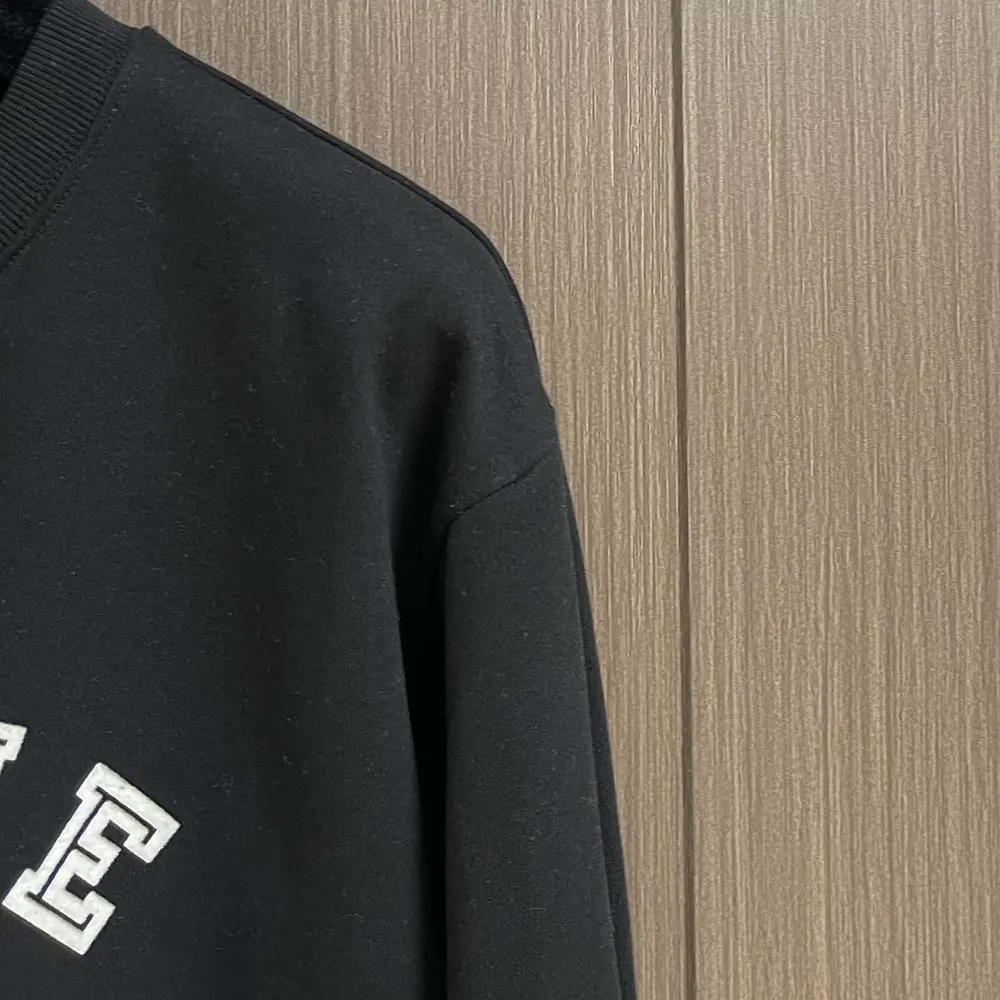Celine Men Blason Loose Sweatshirt in Cotton Fleece-Black - image 8