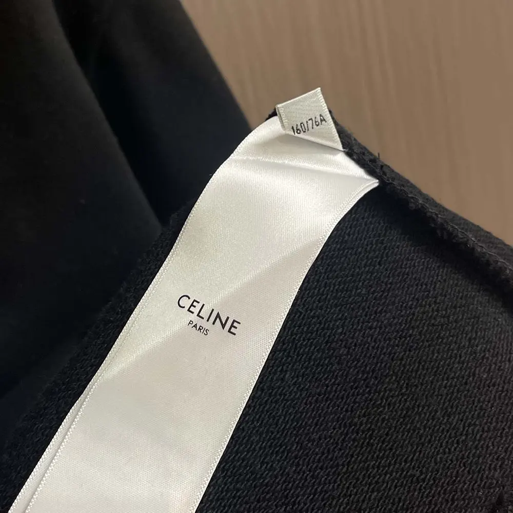 Celine Men Blason Loose Sweatshirt in Cotton Fleece-Black - image 9
