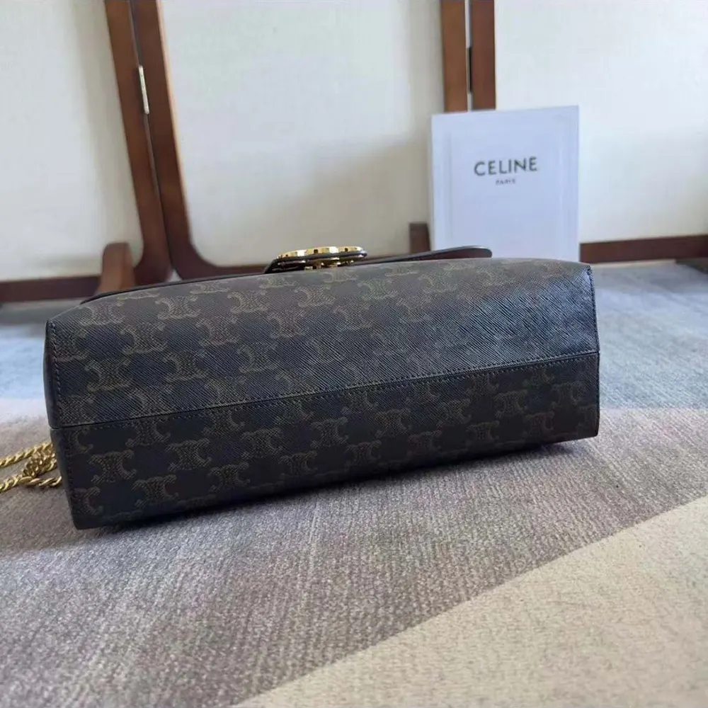 Celine Women Large Celine Victoire Bag in Triomphe Canvas 118222FRH.04LU - image 6