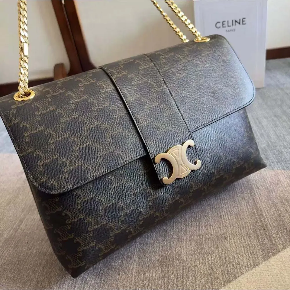 Celine Women Large Celine Victoire Bag in Triomphe Canvas 118222FRH.04LU - image 4