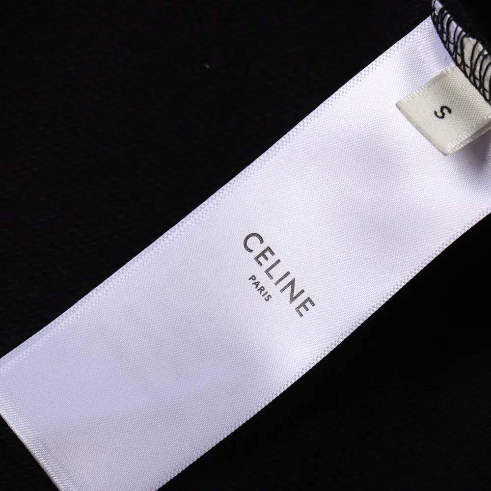 Celine Men Loose Hoodie in Cotton Fleece - image 9