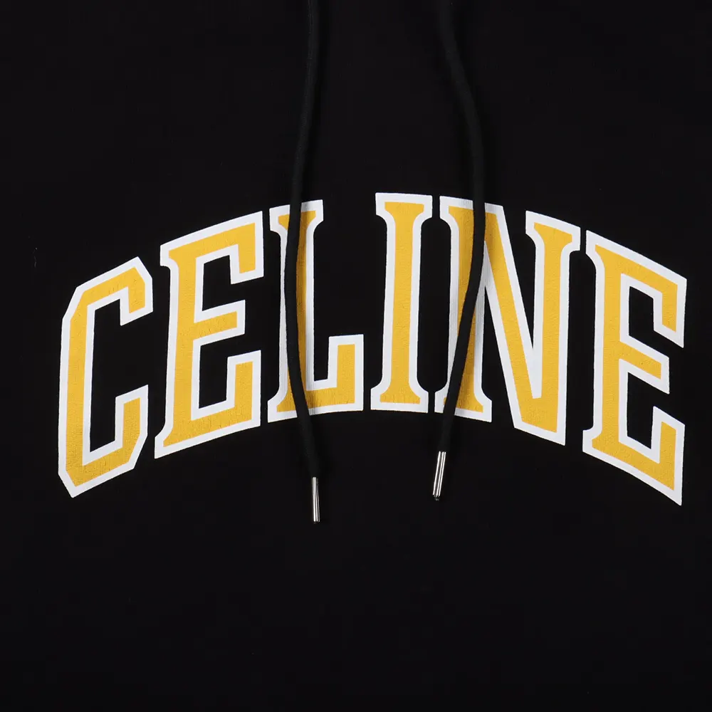 Celine Men Loose Hoodie in Cotton Fleece - image 4