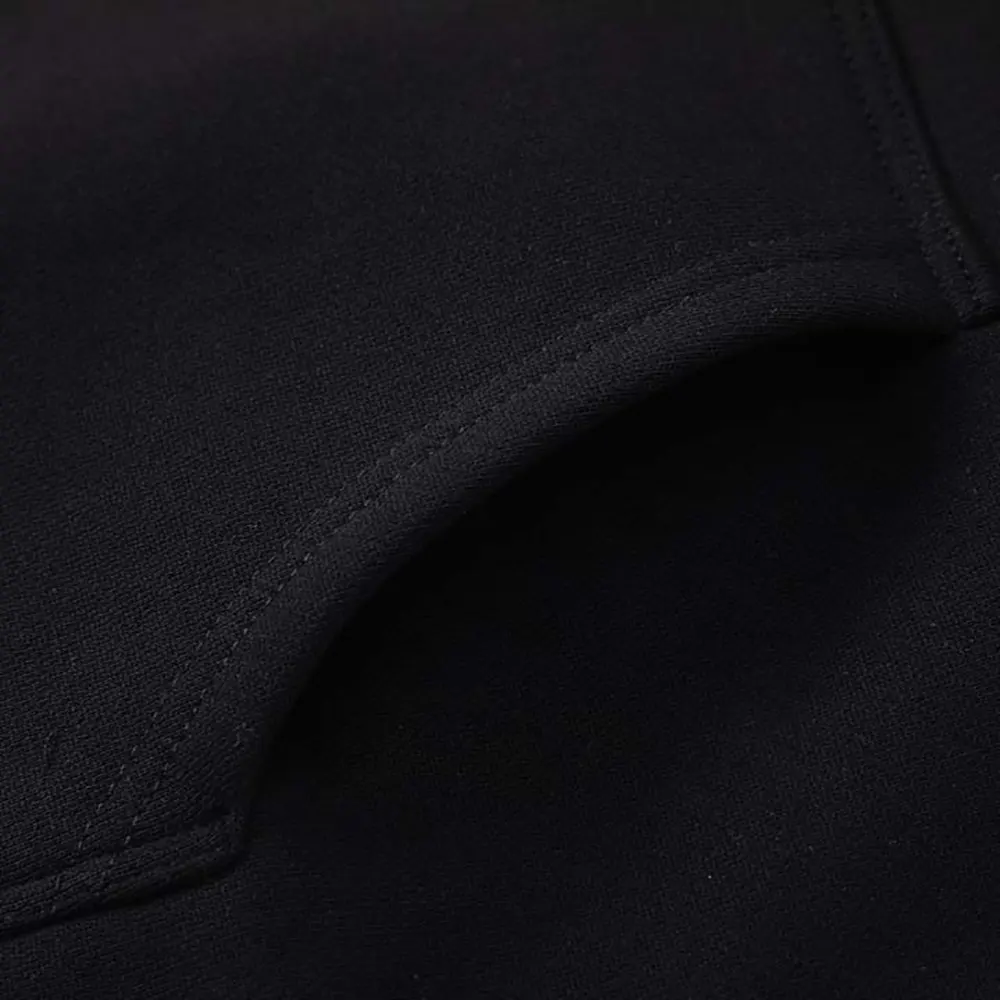 Celine Men Loose Hoodie in Cotton Fleece-Black - image 8