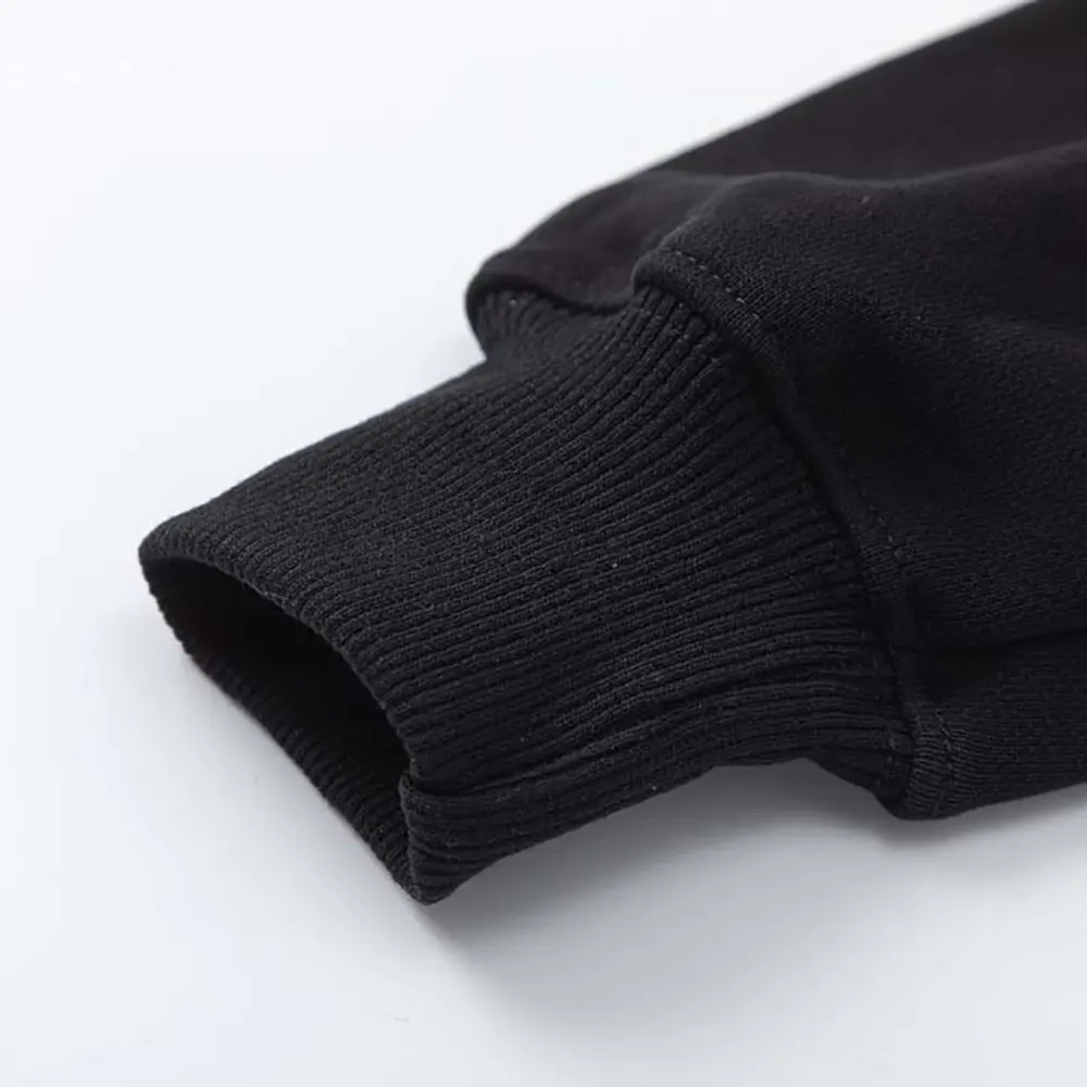 Celine Men Loose Hoodie in Cotton Fleece-Black - image 7