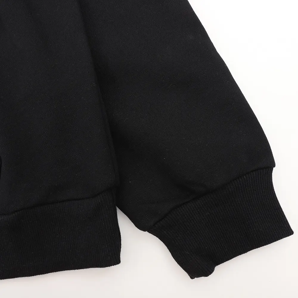 Celine Men Loose Hoodie in Cotton Fleece-Black - image 5