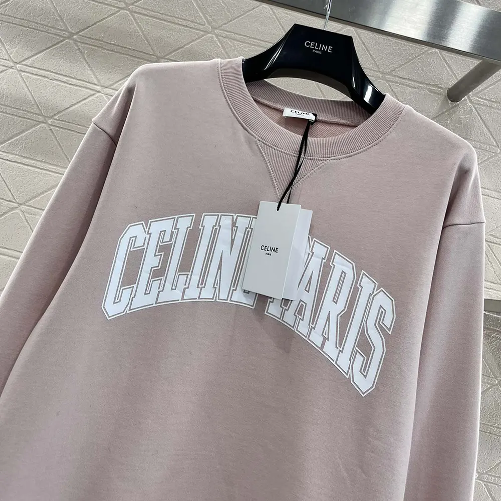 Celine Men Oversized Celine Sweatshirt in Cotton Fleece - image 4