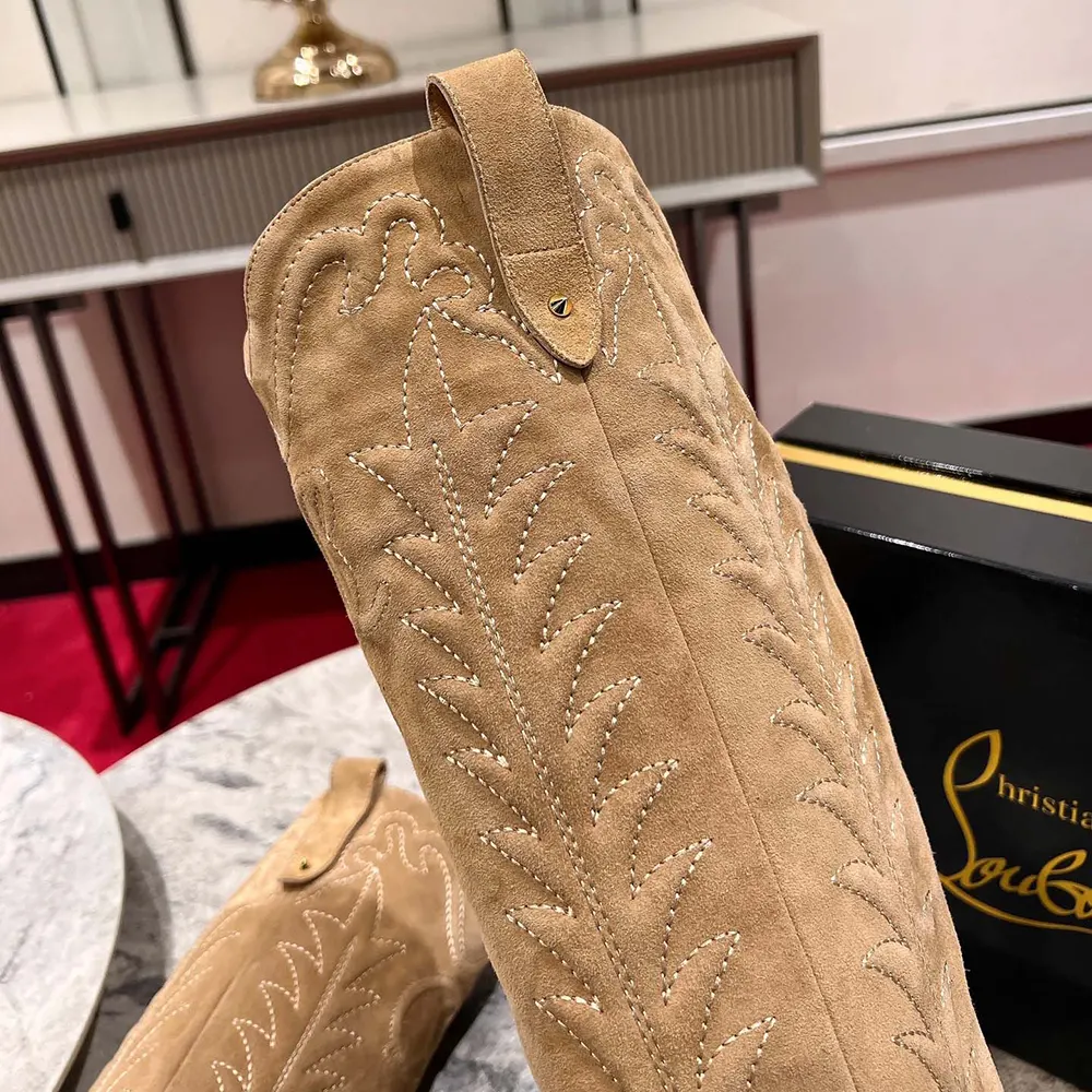 Christian Louboutin Women Santia Botta 85 mm Boots Veau Velours - image 7