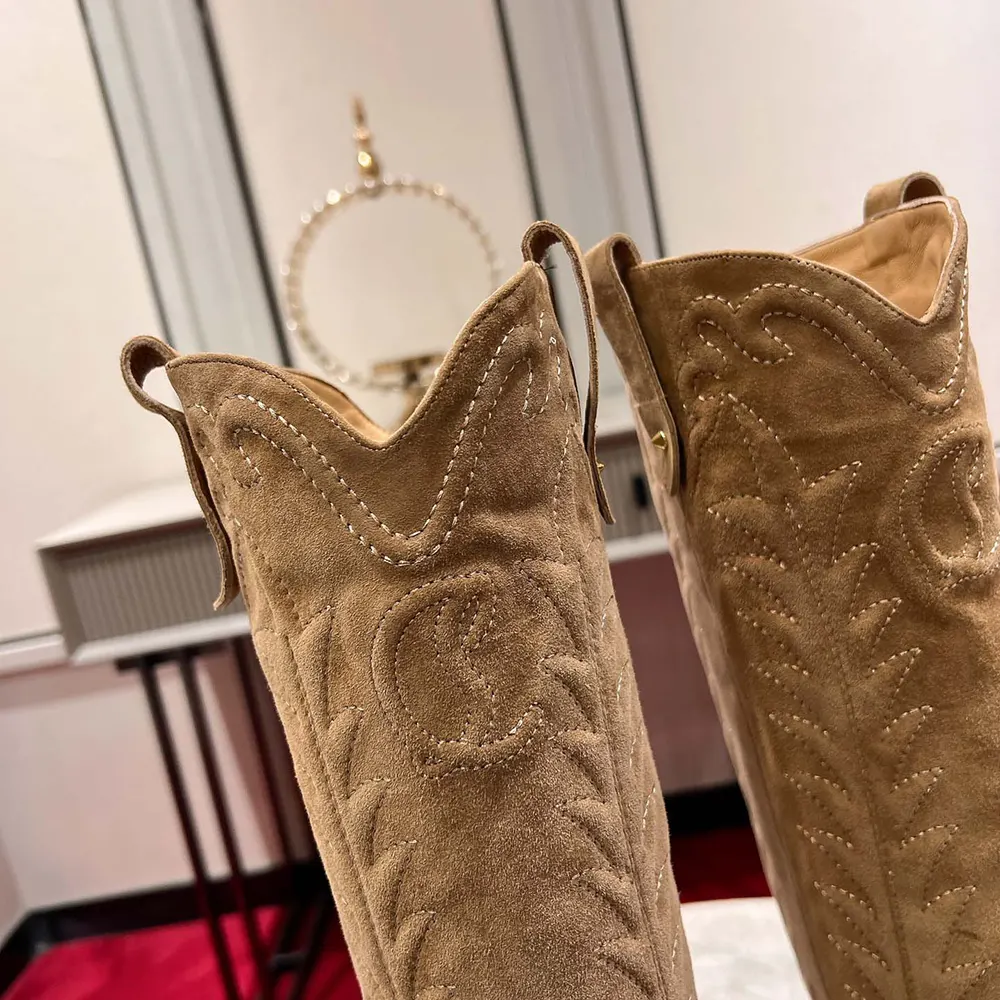 Christian Louboutin Women Santia Botta 85 mm Boots Veau Velours - image 8
