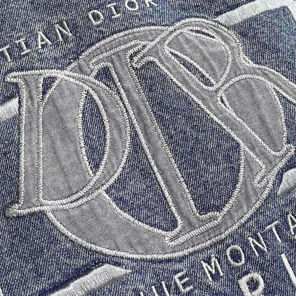 Dior Men Charm Overshirt Blue Cotton Twill - image 6