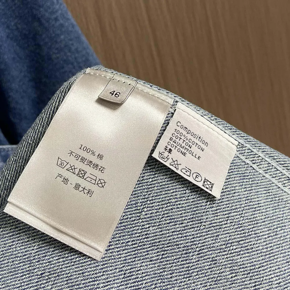 Dior Men Charm Overshirt Blue Cotton Twill - image 10
