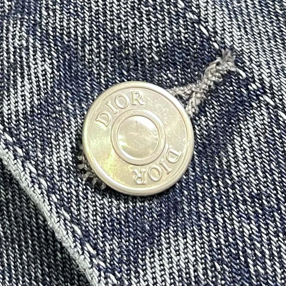 Dior Men Charm Overshirt Blue Cotton Twill - image 7