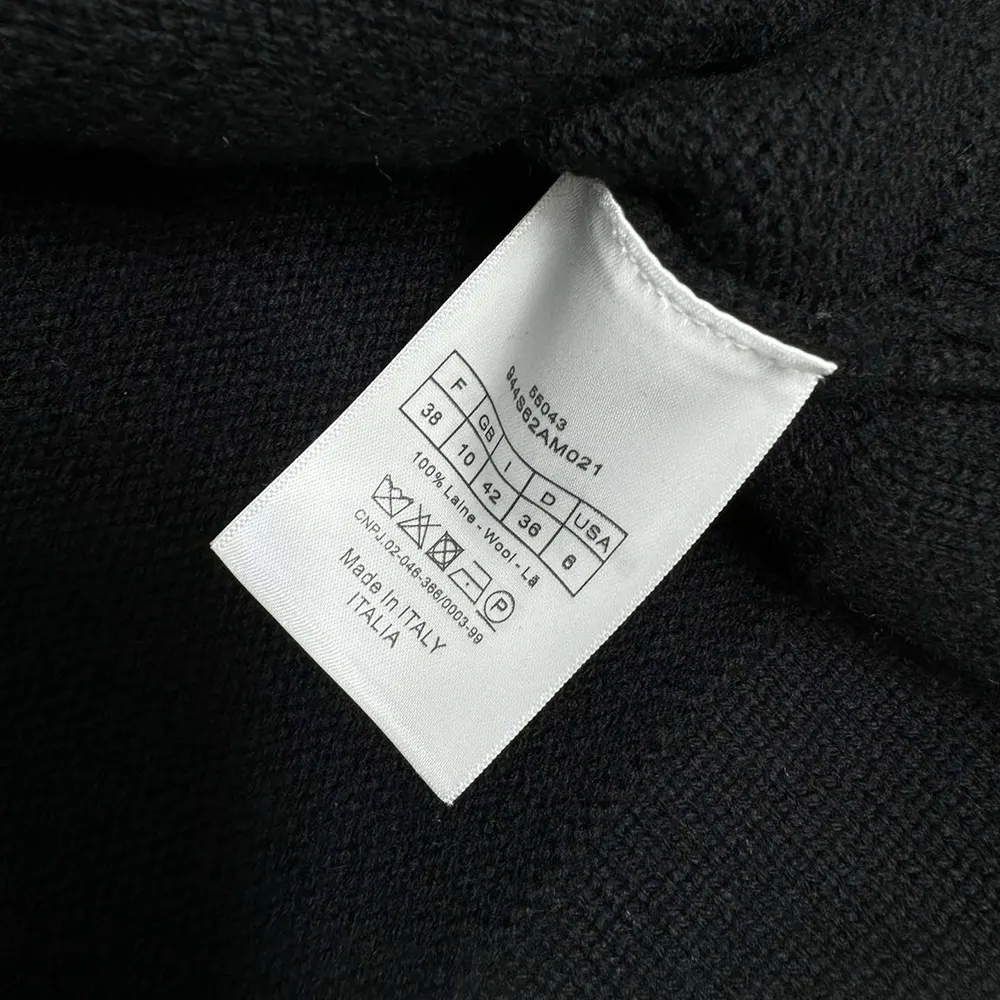 Dior Women Christian Dior Couture Cardigan Black Cashmere Jersey - image 10