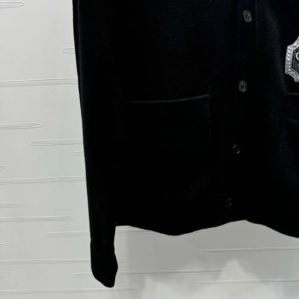 Dior Women Christian Dior Couture Cardigan Black Cashmere Jersey - image 9