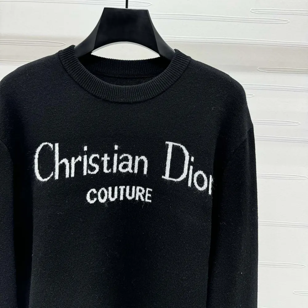 Dior Women Christian Dior Couture Sweater Black Wool Blend - image 5