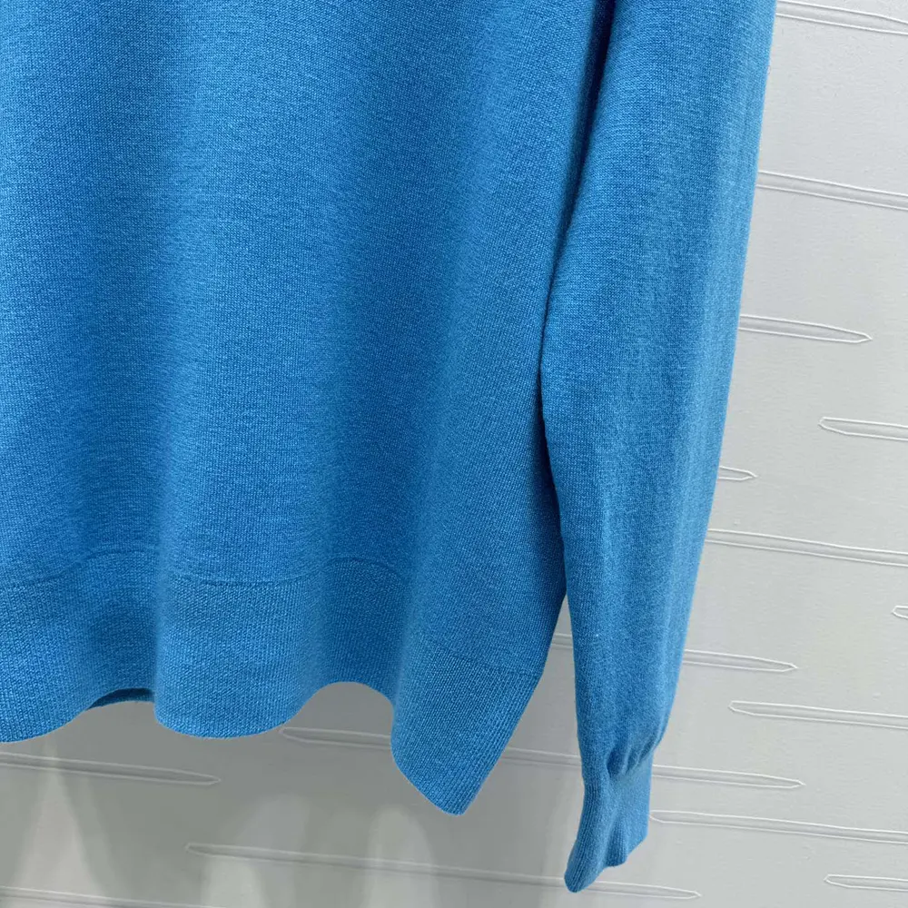 Dior Women Christian Dior Couture Sweater Blue Wool Blend - image 8