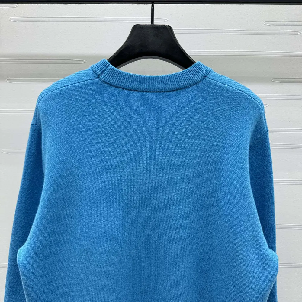 Dior Women Christian Dior Couture Sweater Blue Wool Blend - image 7