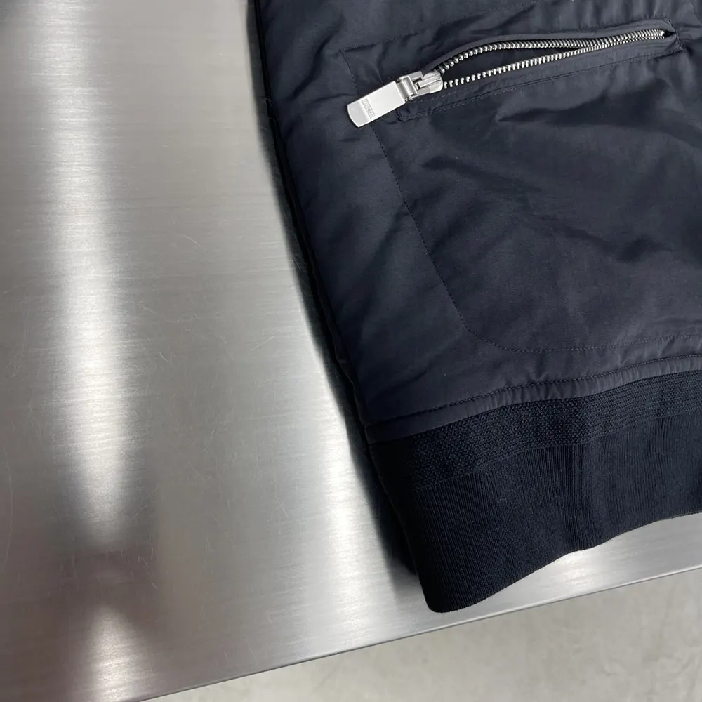 Dior Men DIOR AND STONE ISLAND Bomber Jacket Black Habotai Silk Blend - image 8