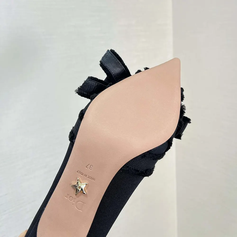 Dior Women Adiorable Pump Black Fringed Grosgrain - image 10