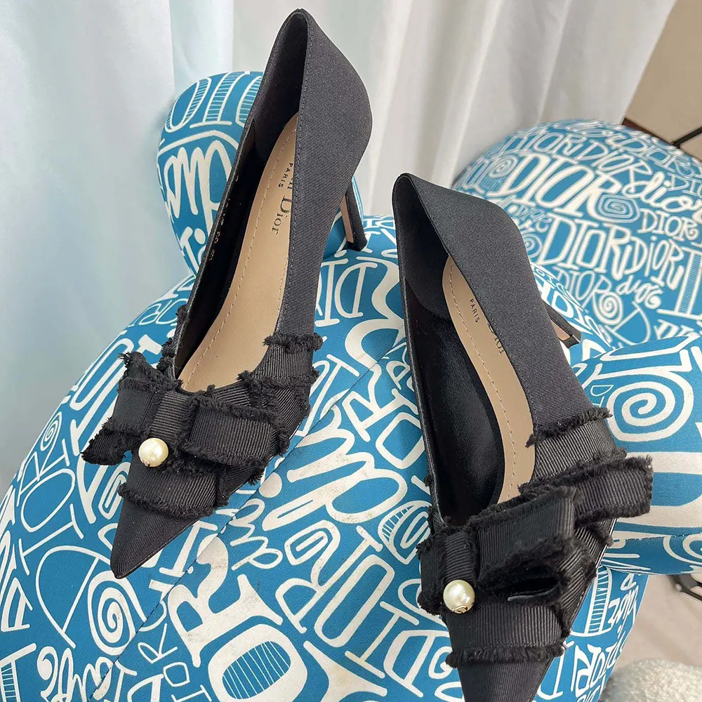 Rear view showing slingback strap of Dior Women Adiorable Pump Black