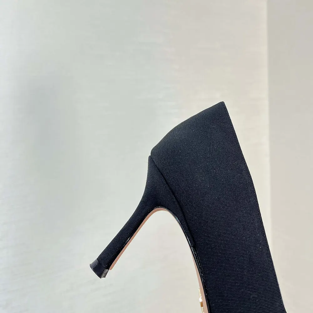 Dior Women Adiorable Pump Black Fringed Grosgrain - image 8