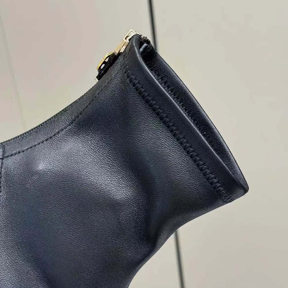 Dior Women Belle-D Heeled Ankle Boot Black Calfskin - image 9
