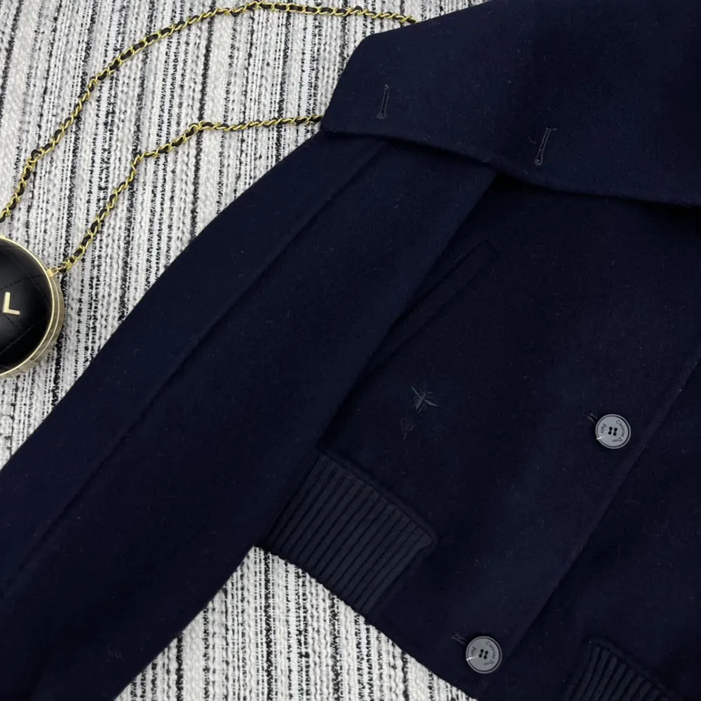Dior Women Bomber Jacket with Oversized Collar - image 9